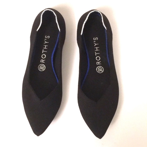 ROTHY'S Shoes - ROTHY's AUTHENTIC point toe ballet flats RARE blck